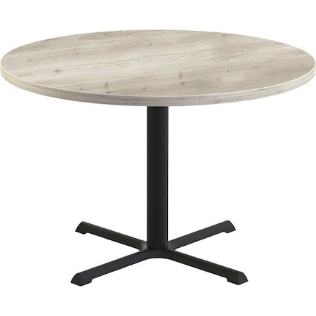 Special-T Table, Round, 42in Dia x 29in, Black Base/Aged Driftwood Top SCTSTAR242BAD